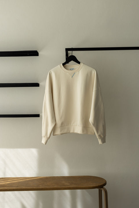 Munich – Oversized Crewneck Off-White – Damen